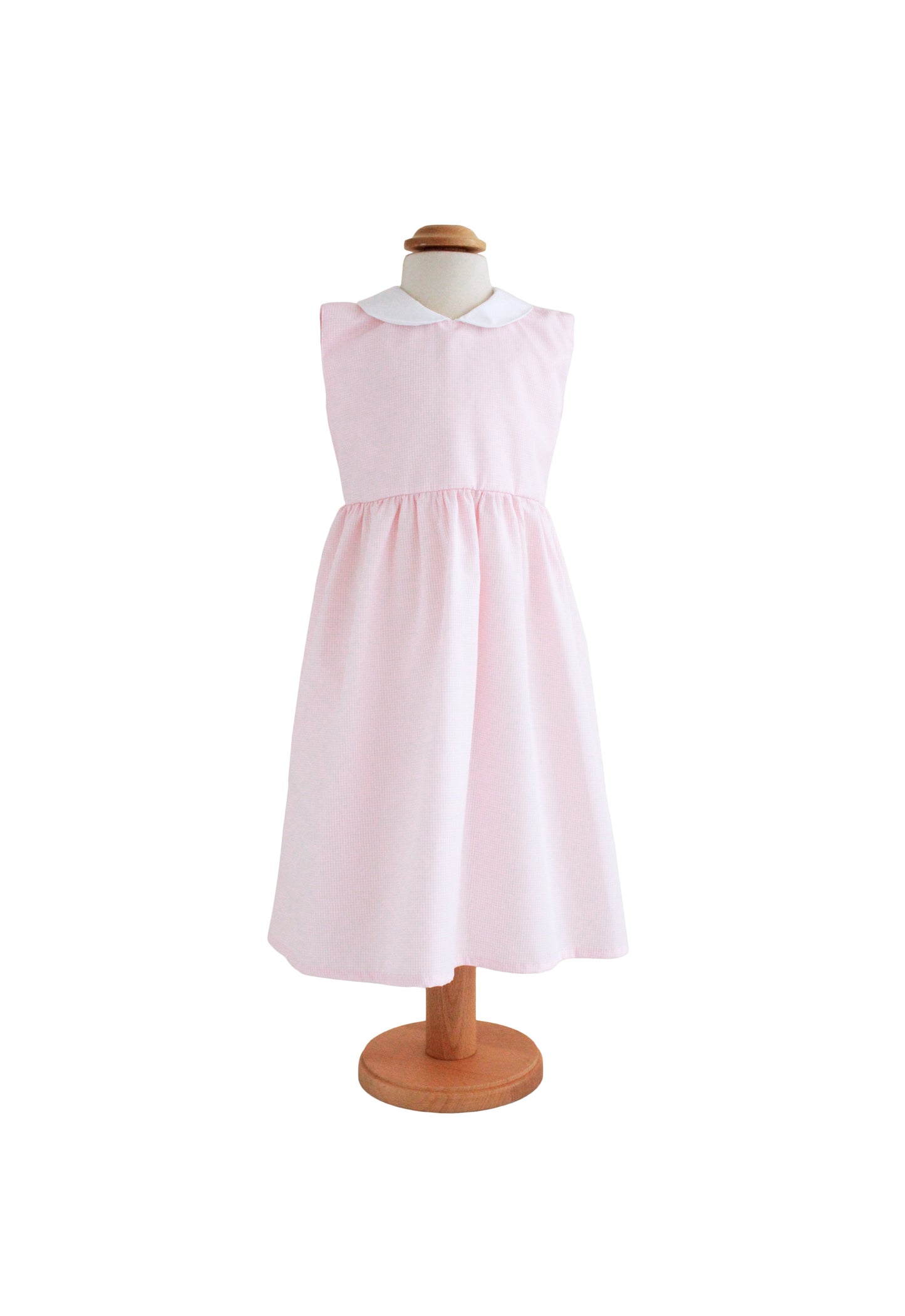 Robe Vichy Karo pour fille – Robe classique en coton avec col et nœud