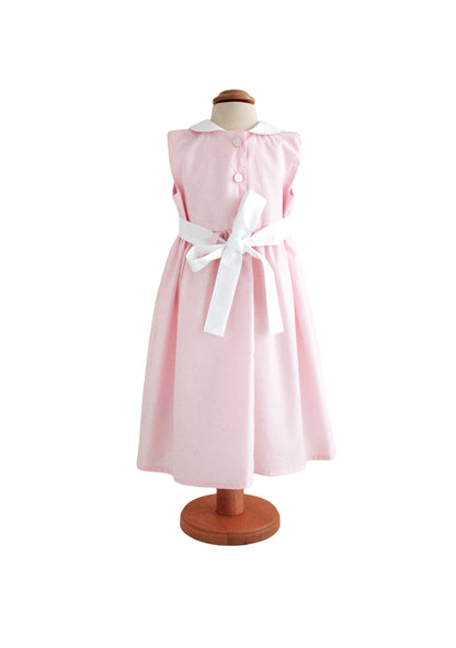 Robe Vichy Karo pour fille – Robe classique en coton avec col et nœud