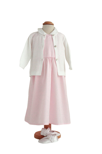 Robe Vichy Karo pour fille – Robe classique en coton avec col et nœud