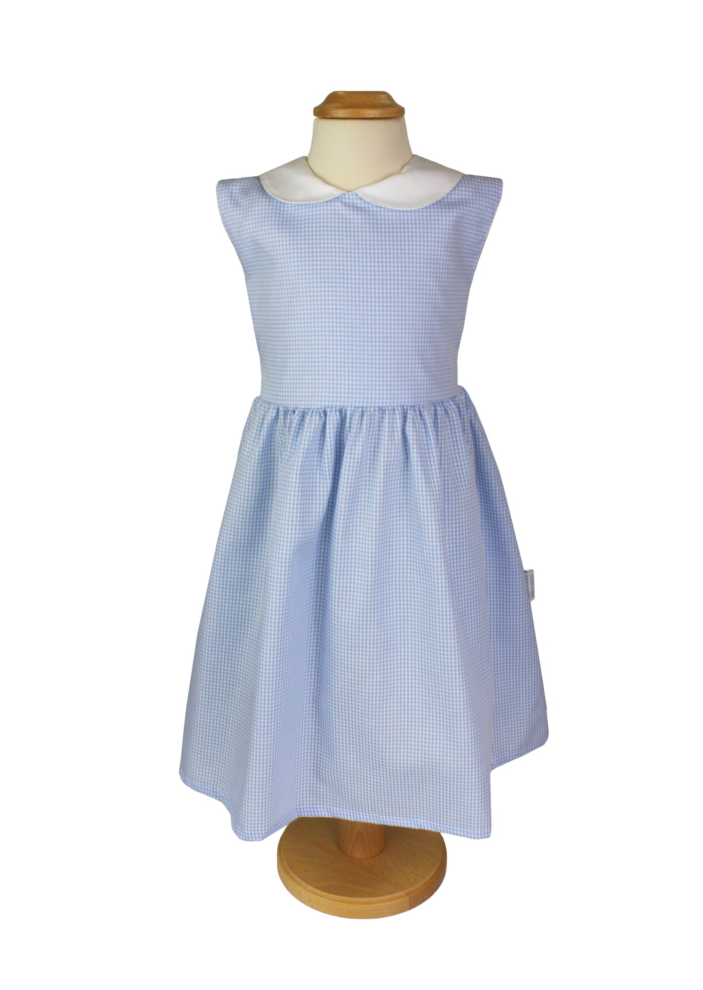 Robe Vichy Karo pour fille – Robe classique en coton avec col et nœud