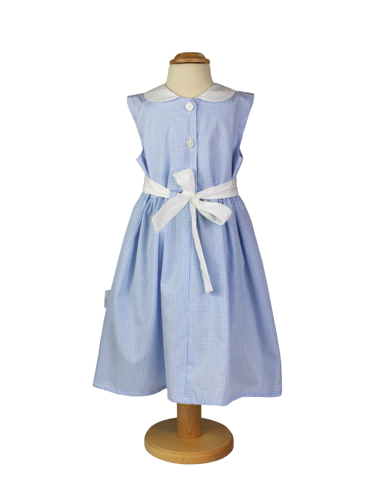 Robe Vichy Karo pour fille – Robe classique en coton avec col et nœud