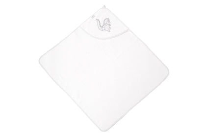 2-teiliges Set - Doubleface Bademantel + Kapuzenbadetuch