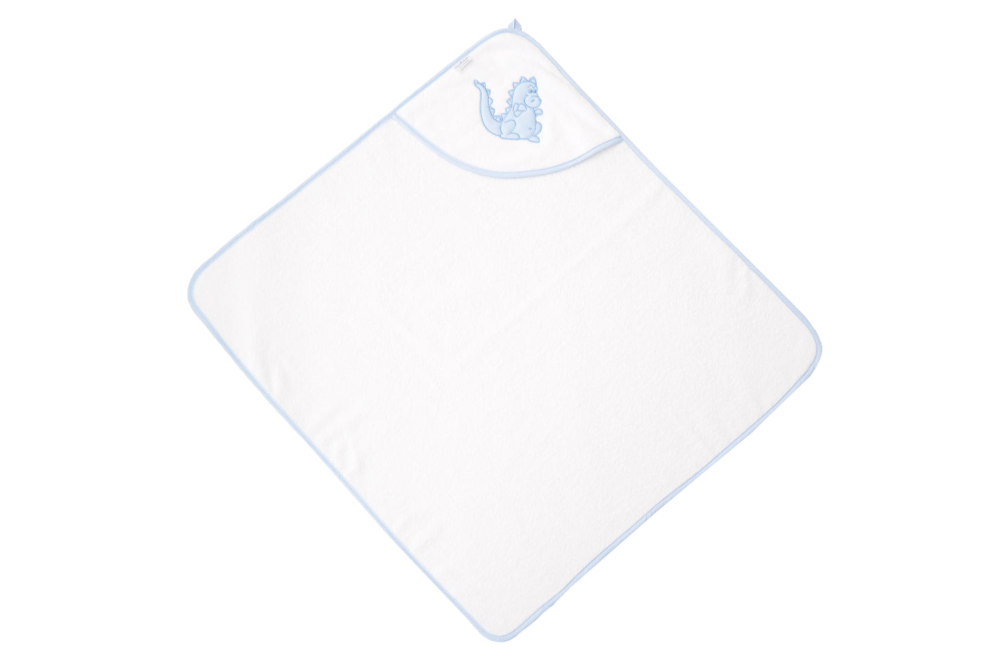 Hooded bath towel "Dinolinchen" made of soft velour | The perfect baby bath towel for cuddly moments after bathing