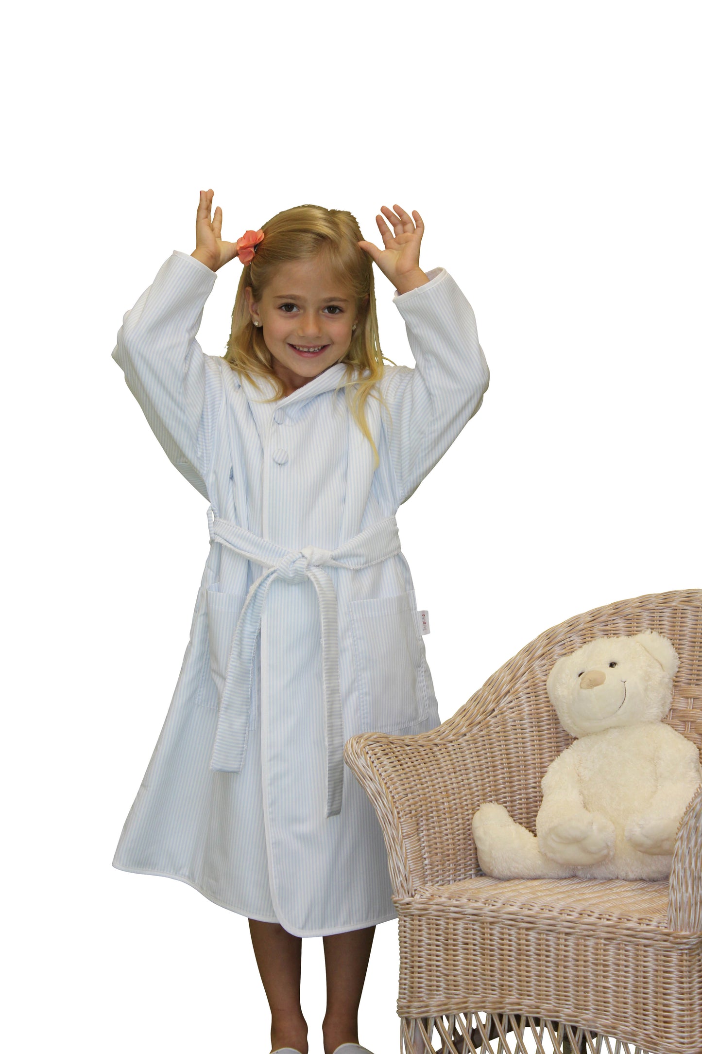 Double-face bathrobe »Classic Stripes« with hood