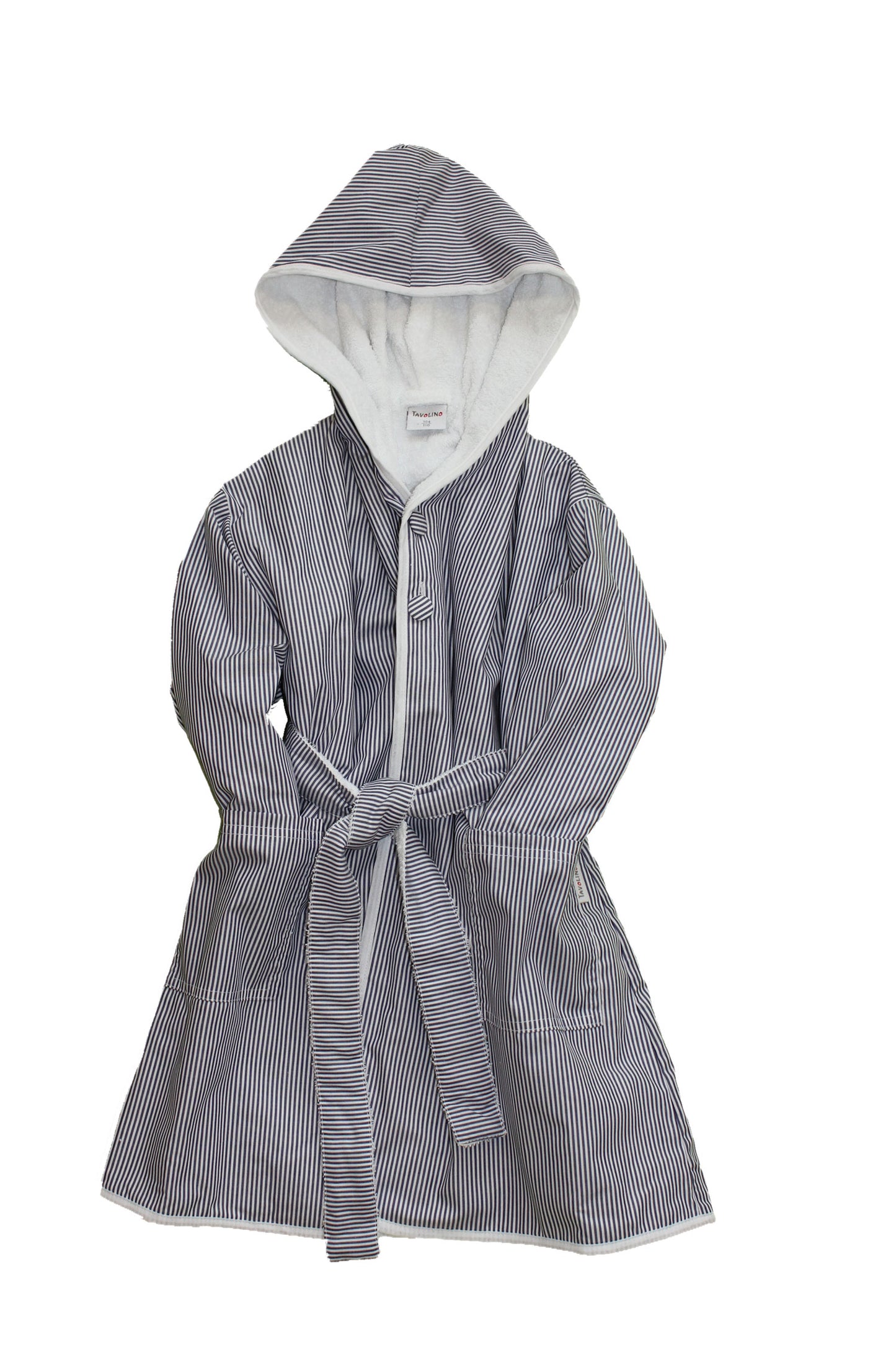 Double-face bathrobe »Classic Stripes« with hood