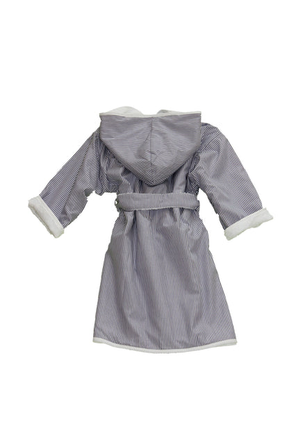 Double-face bathrobe »Classic Stripes« with hood