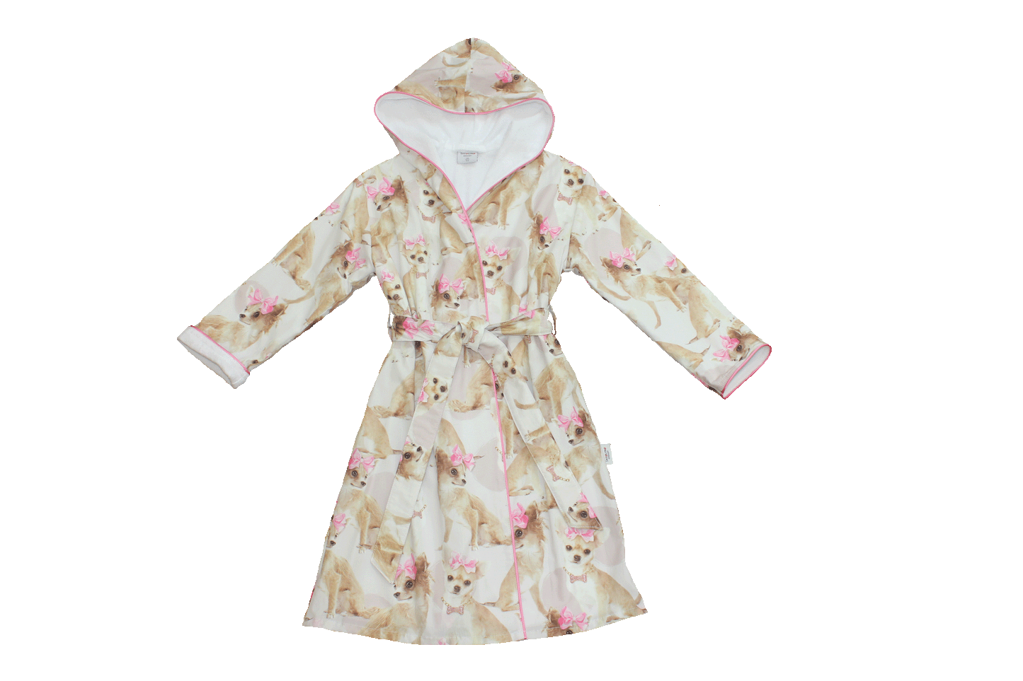 Double-face bathrobe »PinkyBell« with hood