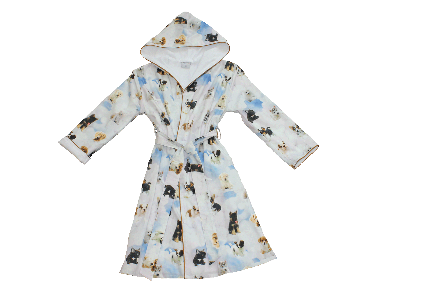 Double-face bathrobe »Little Puppy Friends«