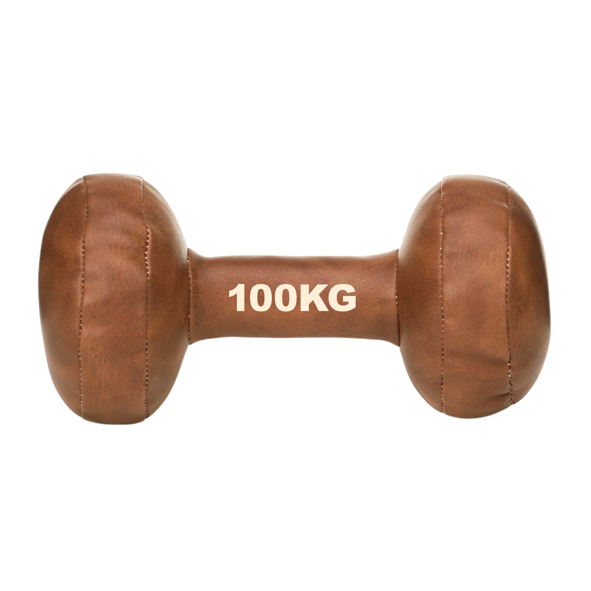 Tavolinchen Vintage Baby-Hantel 100 KG in braunem Lederlook, 16 cm