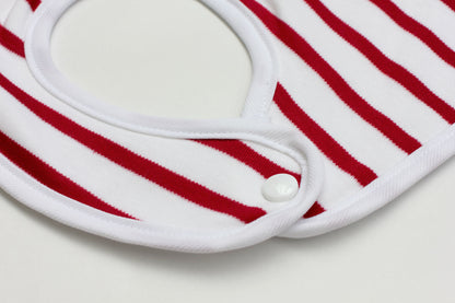 Snap-button bib "Ringel" – High-quality bib made of 100% cotton for children from 1.5 to 4 years ♥ Made in Germany