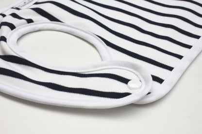 Snap-button bib "Ringel" – High-quality bib made of 100% cotton for children from 1.5 to 4 years ♥ Made in Germany