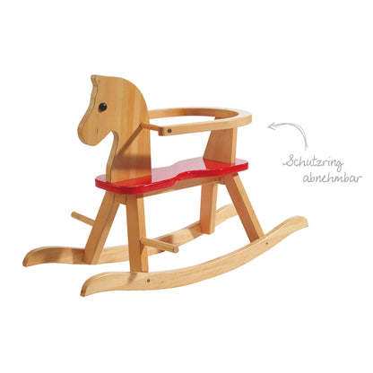 Schaukelpferd aus Massivholz