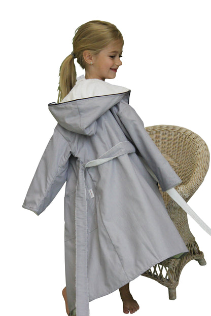 Peignoir double face »Boluda Stripes« avec capuche