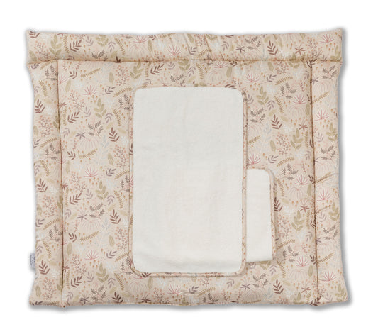 Changing mat "Interior" with 2 velour wipes | soft lying surface - pleasant feeling on the skin