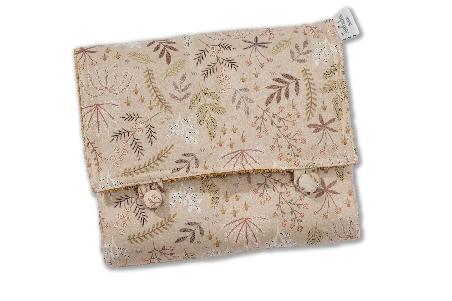 Exklusive Reisewickelunterlage »Interieur« – Weiche und stilvolle Stoff-Wickelunterlage für unterwegs | Faltbar, leicht und perfekt für Reisen mit Babys