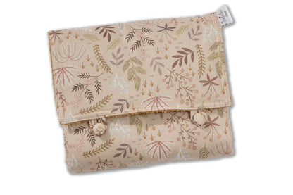 Exklusive Reisewickelunterlage »Interieur« – Weiche und stilvolle Stoff-Wickelunterlage für unterwegs | Faltbar, leicht und perfekt für Reisen mit Babys