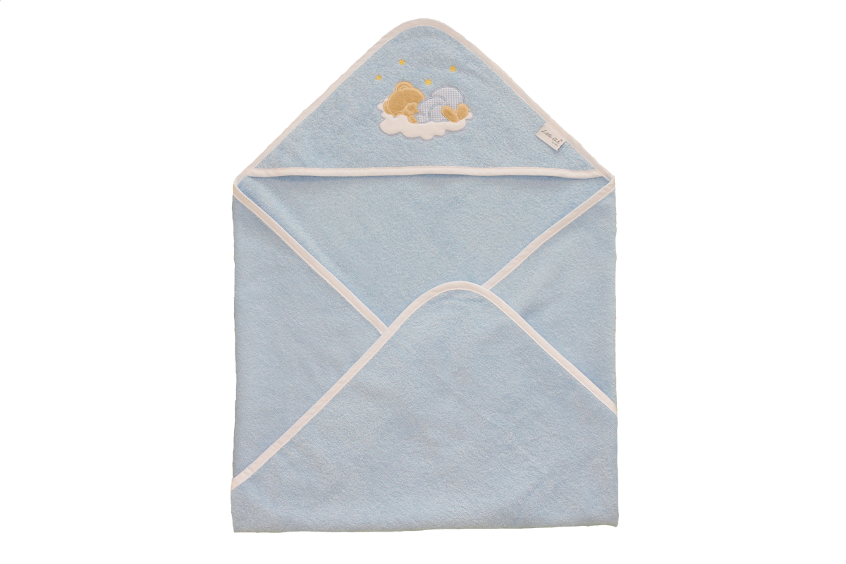 Tavolinchen terry cloth hooded bath towel »Bear on the Cloud« 