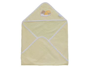Tavolinchen terry cloth hooded bath towel »Bear on the Cloud« 