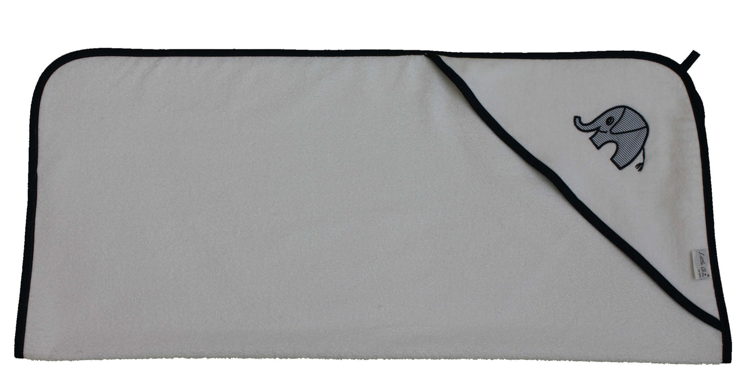Hooded bath towel "Elephant" (velour)