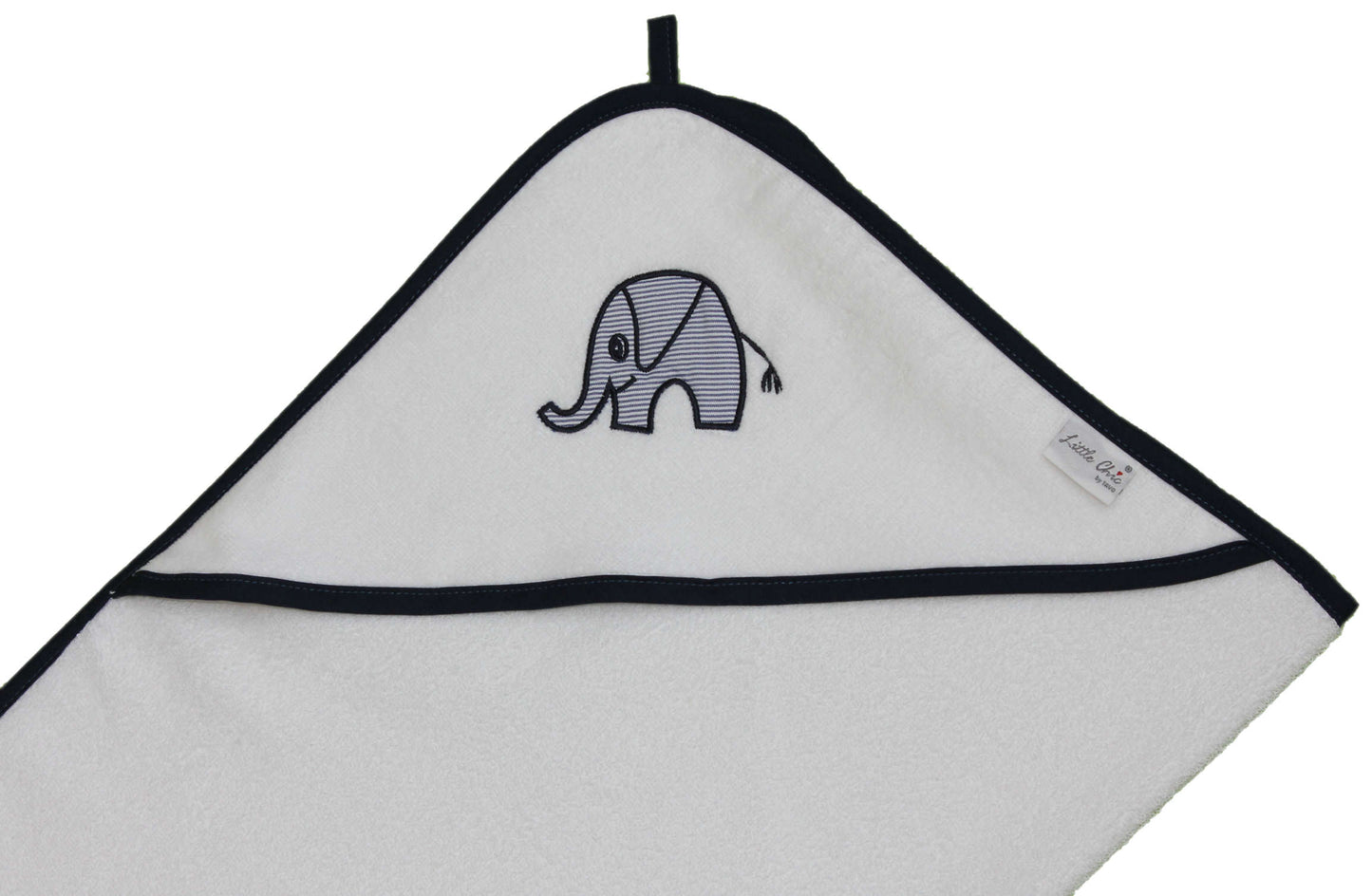 Hooded bath towel "Elephant" (velour)