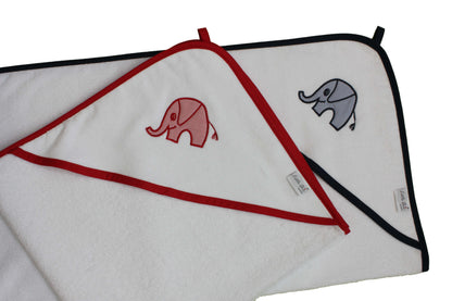 Hooded bath towel "Elephant" (velour)