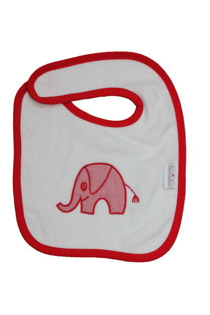 Snap-fastener bibs "Elephant" (2-pack/velour)