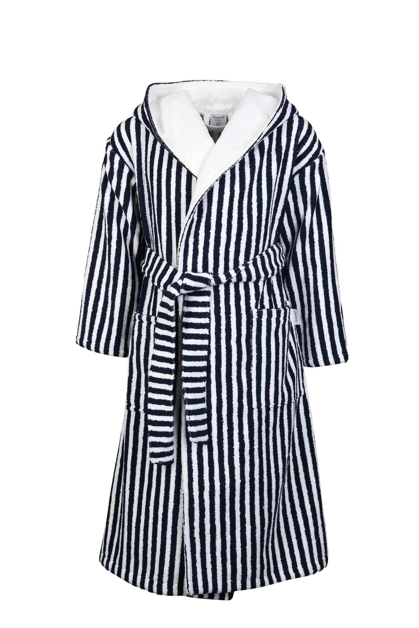 The classic striped terry bathrobe with hood from TAVO