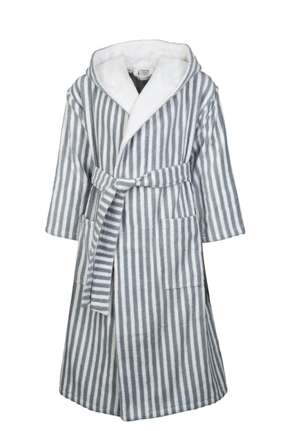 The classic striped terry bathrobe with hood from TAVO