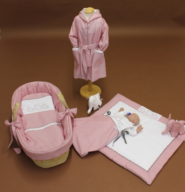 Tavolinchen Moses basket "Elephant family" – your first baby bed