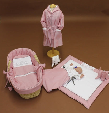 Tavolinchen Moses basket "Elephant family" – your first baby bed