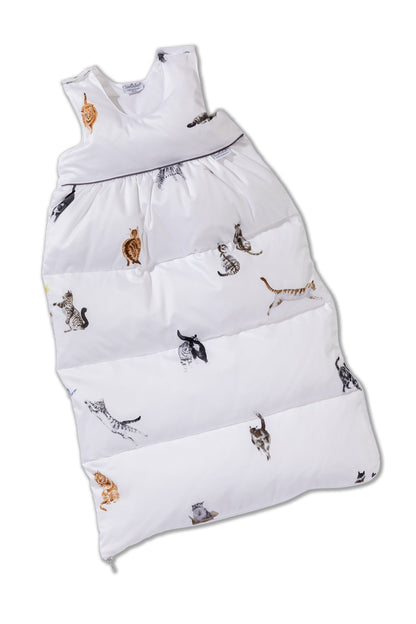 Down sleeping bag »Cats« | Exclusive and with the finest down &amp; made of luxurious Schlossberg fabric