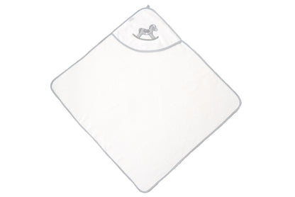 Hooded bath towel »Rocking Horse« | The perfect baby bath towel for cuddly moments after bathing