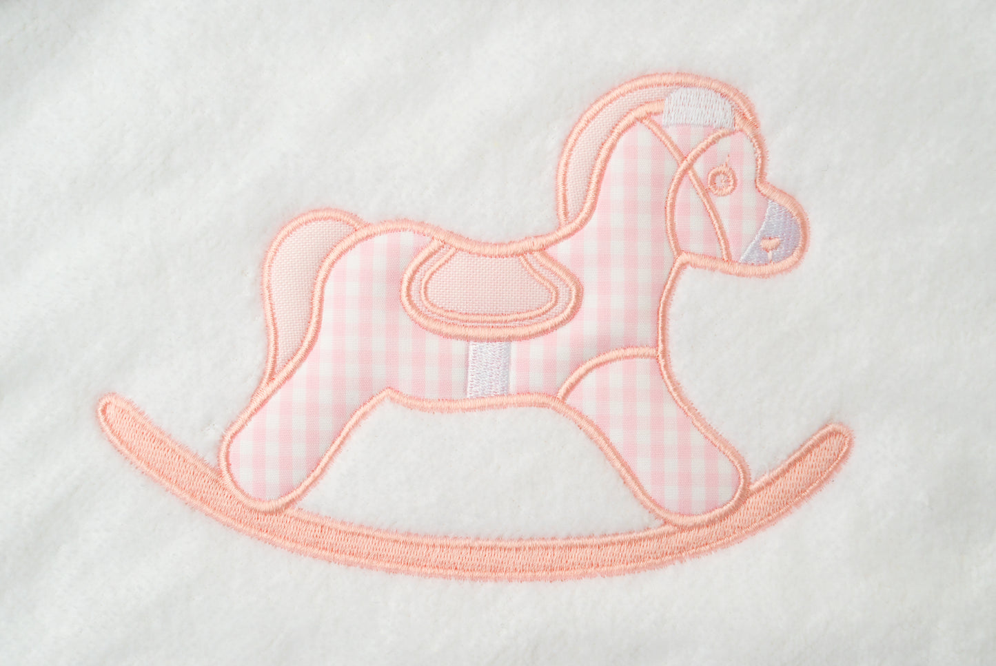 Hooded bath towel »Rocking Horse« | The perfect baby bath towel for cuddly moments after bathing