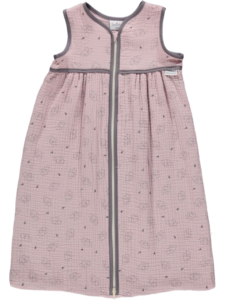 Tavolinchen flannel sleeping bag "Little Elephants" - muslin &amp; sanforized cotton flannel ♥ ideal for summer