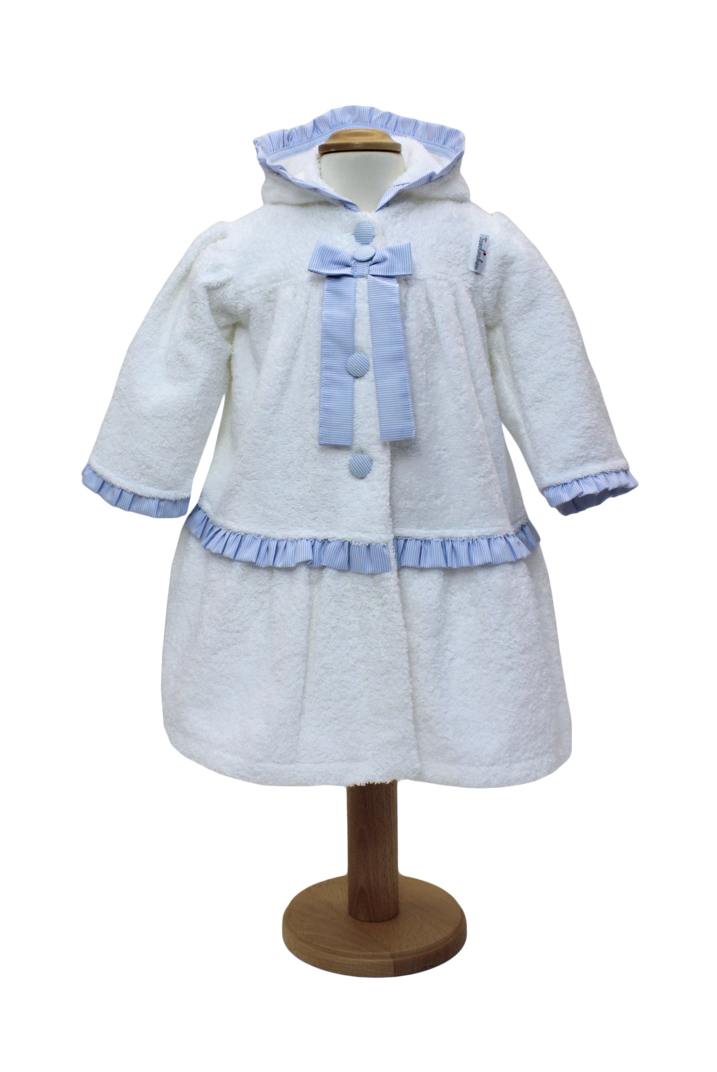 Girls' bathrobe made of 100% cotton – terry cloth, soft and absorbent