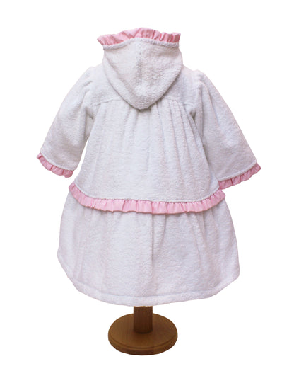 Girls' bathrobe made of 100% cotton – terry cloth, soft and absorbent