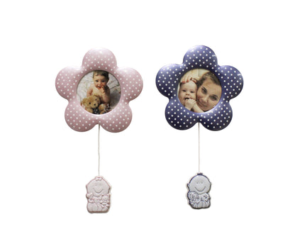 Baby-Fotorahmen in Blumenform mit Spieluhr