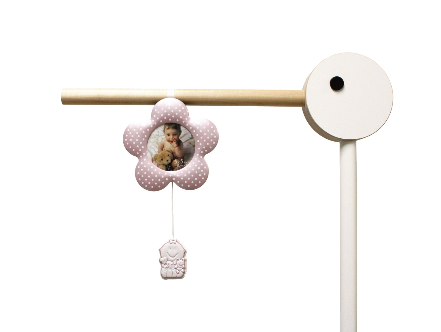 Baby-Fotorahmen in Blumenform mit Spieluhr