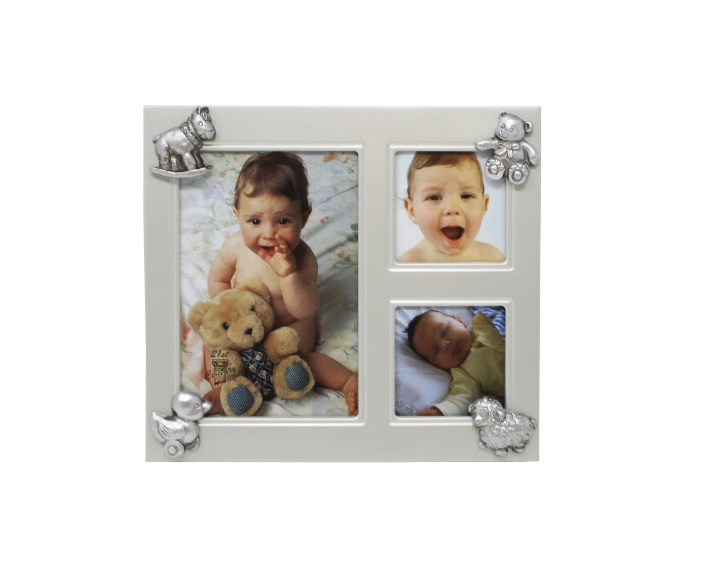 Baby Erinnerungsset mit Fotorahmen, 2 Dosen & Plüschbär