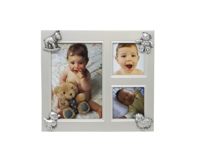 Baby Erinnerungsset mit Fotorahmen, 2 Dosen & Plüschbär