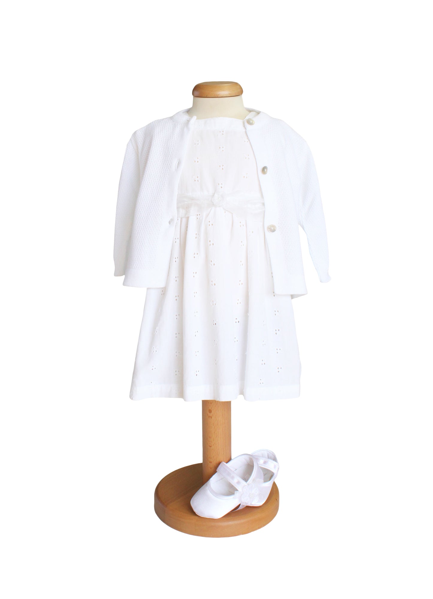 2-teiliges Baby-Set: Tavolinchen Kleid & Frilo Strickjacke