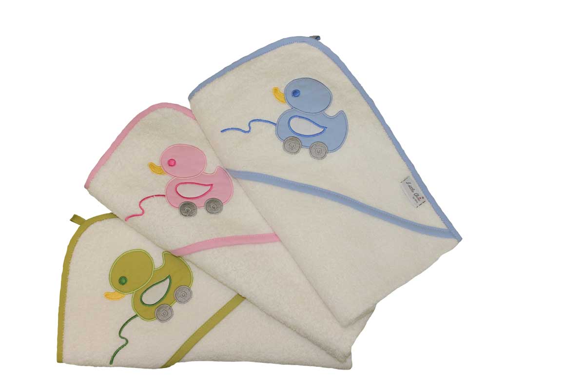 Terry cloth hooded bath towel »Rollerente«