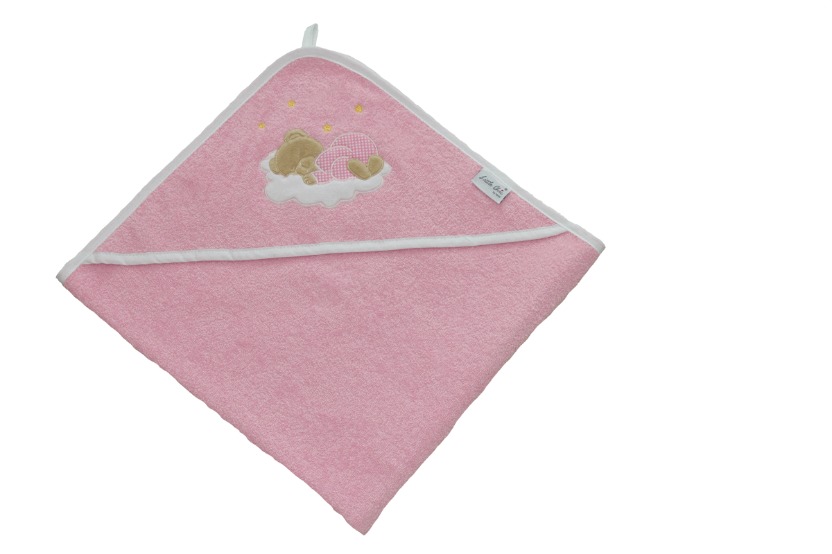 Tavolinchen terry cloth hooded bath towel »Bear on the Cloud« 