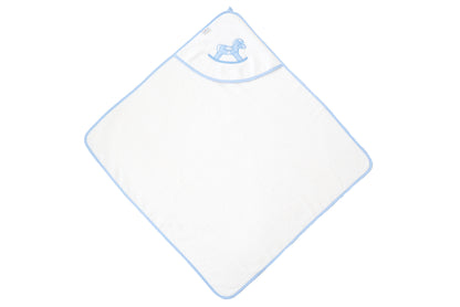 Hooded bath towel »Rocking Horse« | The perfect baby bath towel for cuddly moments after bathing