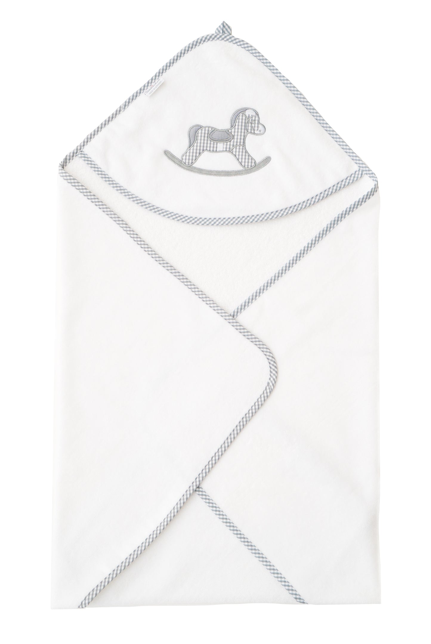 Hooded bath towel »Rocking Horse« | The perfect baby bath towel for cuddly moments after bathing