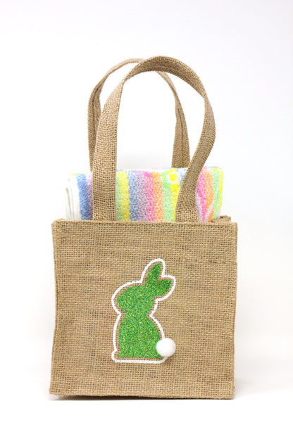 Gift bag with 2 Tavolinchen Jacquard bibs "Mr. Rainbow"