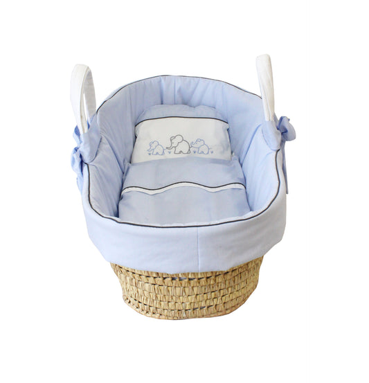Tavolinchen Moses basket "Elephant family" – your first baby bed