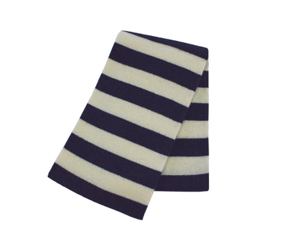 Soft striped cashmere scarf – 100% pure comfort