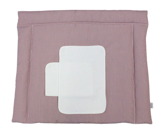 3-piece changing mat with interchangeable lying surfaces in a classic design