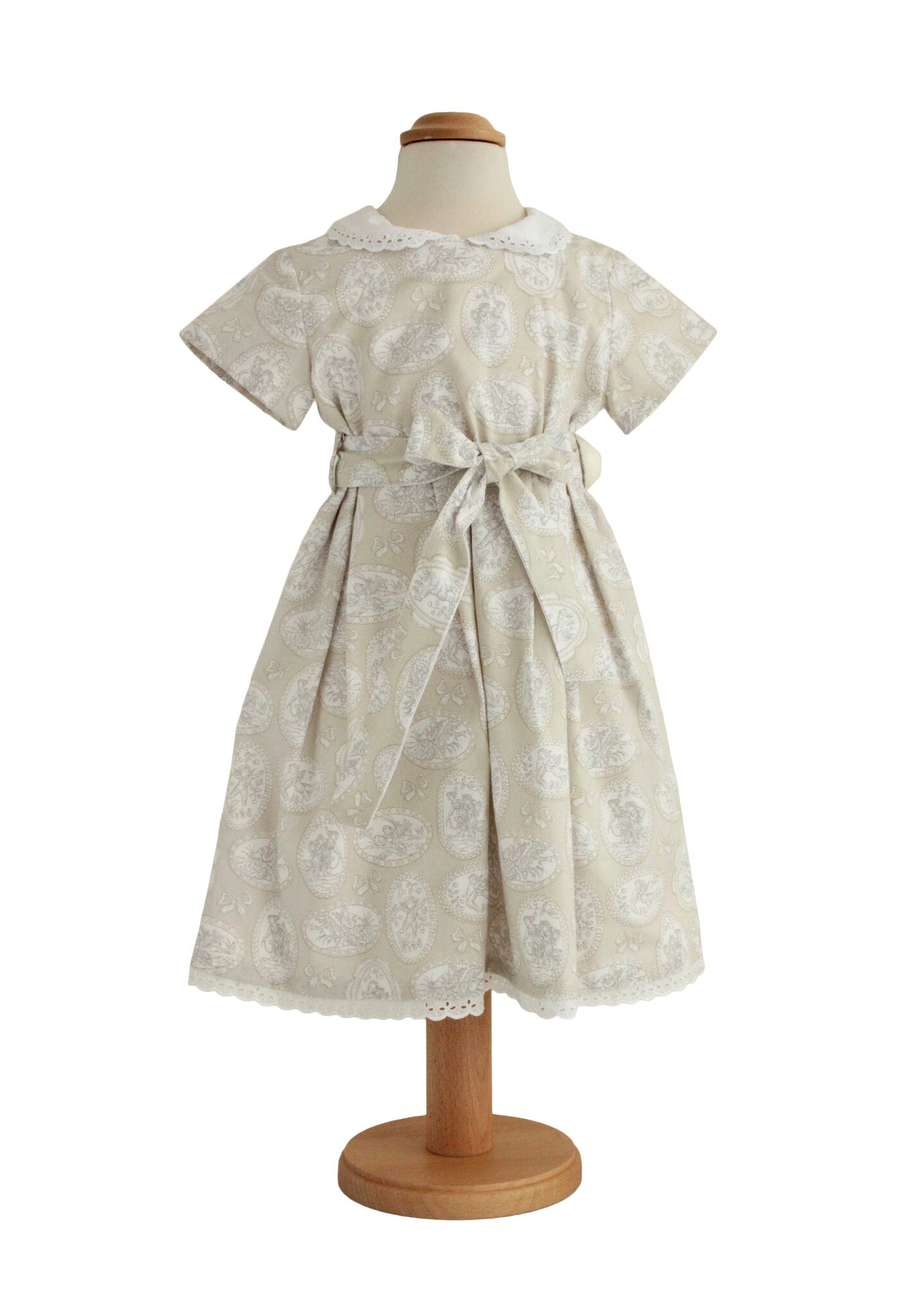 Robe fille « Nostalgie » – Robe vintage élégante avec col brodé